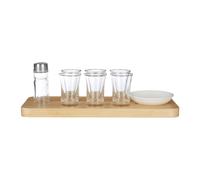 Tequila Shot Glass Set With Wooden Tray