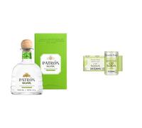 Tequila Soda Lime Cocktail Bundle with PATRÓN Silver Premium Tequila 70cl / 700ml + Fever Tree Mexican Lime Soda 24x150ml