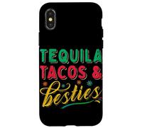 Tequila Tacos And Best Friends Mexican Besties Cinco De Mayo Case for iPhone X/XS
