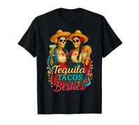 Tequila Tacos and Besties Margarita Squad Summer Girls Trip T-Shirt