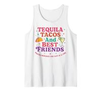 Tequila Tacos And Besties Weekend Summer Vacation Girls Trip Tank Top