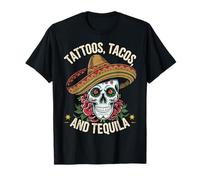 Tequila Tacos Titties Tattoos Vintage Design Apparel Outfit T-Shirt