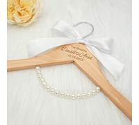 Ter Hanger, Personalized Wedding Dress Hanger - Wood, Powder Coated Finish, Oval, One Size, Standard Clothes Hangers