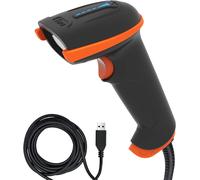 Tera 1D Laser Barcode Scanner: USB Wired Long Range High Speed Handheld 1D Bar