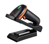 Tera 2D Barcode Scanner with Charging Cradle: Folding Stand 1D 2D QR Code Wireless USB Reader Wall-Mountable Auto Hands-Free Scanning for POS Retail Warehouse Bookstore D5100-CR