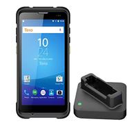 Tera Android Barcode Scanner with Charging Cradle Qualcomm CPU Handheld PDA 1D 2D QR with Zebra SE4710 Scanner 5.5” HD Display Android 9.0 NFC 4G Wi-Fi GPS BT for WMS Management P166
