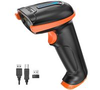 Tera Barcode Scanner Wireless with Battery Level Indicator Rechargeable 1D Laser