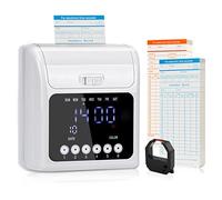 Tera Employee Attendance Punch Time Clock Payroll Recorder LCD Display with 100 Cards