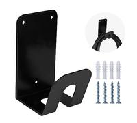 Tera EV Charging Cable Holder: Heavy Duty Wall Mount J-Hook with Screws to Protect and Protect Electric Car Charging Cable in Garage Accessories for Electric Vehicle Charging Stations Black