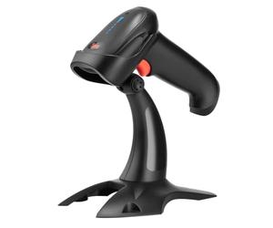 Tera Pro 2D Wireless Barcode Scanner, Bluetooth QR Code Reader with Stand, 2200mAh Fast and Precise Scanning, HW0002, Black