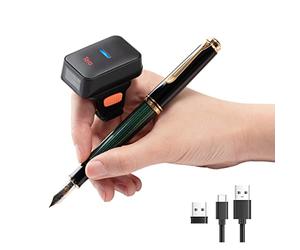 Tera Pro Series Mini CMOS Ring Barcode Scanner 1D 2D QR Barcode Scanner Wireless Bluetooth & Wireless 2.4G & USB 2.0 Portable, HW0010