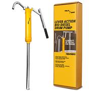 TERA PUMP Stainless Self Priming Hand Lever Action Pump - Transfer Heavy Oils, Diesel, Kerosene w/Adjustable Telescoping Intake Tube (Fits 15-55 Gallon Drums)