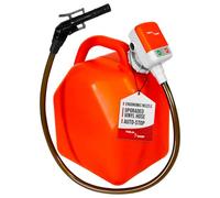 TERA PUMP TRFA01 4 AA Battery Powered Fuel Transfer Pump w/Flexible Intake hose and No-spill Auto-Stop Nozzle attachable to gas cans and more