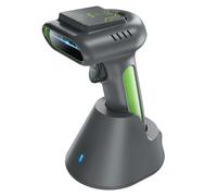 Tera RFID Wireless Barcode Scanner: 1D 2D QR Code & UHF RFID 5000mAh Battery with Charging Cradle Works with Bluetooth 2.4G Wireless & USB Wired Barcode Reader Mode Switch Button Pro HW0016