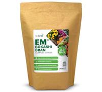 TeraGanix EM Premium Bokashi Bran, Compost Accelerator, Rice Bran Mix, Odor Eliminator, Formulated by Dr. Higa (Bokashi Inventor), Bokashi Compost Starter for Kitchen Compost Bin & Soil (2 Lb)