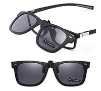 TERAISE Polarized Clip-On Night Vision Glasses with Flip Up Function-Suitable for Driving Fishing Outdoor Sport