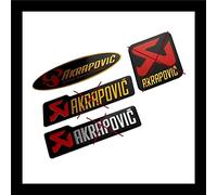 TERAM LOISIRS AKRAPOVIC Oval High Temperature Aluminium Plate for Car Motorcycle Muffler