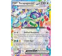 Terapagos ex 128/142 Double Rare Pokemon Card (SV Stellar Crown) + TitanCards Toploader