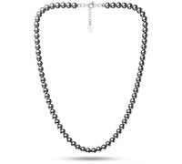 TeraRX® Terahertz Beaded Necklace - 100% Authentic Terahertz Stone Necklace for Women and Men with 6MM Beads - 18" Inch + 2" Adjustable Extension