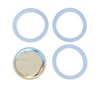 Teravan Replacement Silicone Gaskets, Compatible with Bialetti Venus, Musa & Kitty (SS 4 Cup)