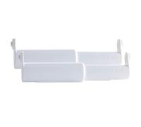 Teravan Standard Toilet Paper Holder Extender for Extra-Large Rolls - Perfect for Double, Triple Rolls in Regular or Ceramic Bathroom Wall Holders, White, Set of 2