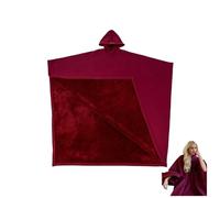 TERAZUNO 2025 Arcane Oversized Blanket Hoodie - Weighted Cloak Poncho, Cozy Hooded Sweatshirt for Lounge, Streetwear & Cosplay Red
