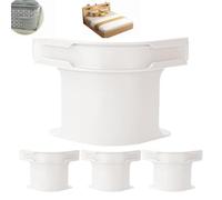 TERAZUNO 4-Piece Bed Sheet Holder with Lock Strips - Heavy Duty Bed Sheet Fasteners, Corner Holders for Mattress Protectors, Blankets, Bedding - Secure and Tidy Fit for All Bed Sizes