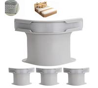 TERAZUNO 4-Piece Bed Sheet Holder with Lock Strips - Heavy Duty Bed Sheet Fasteners, Corner Holders for Mattress Protectors, Blankets, Bedding - Secure and Tidy Fit for All Bed Sizes