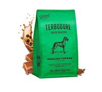 Terbodore | English Toffee Ground Coffee, 250g Bag, Medium Ground Arabica | for French Press, Aeropress, Filter, No Added Sugar, Hot or Iced, Made for Home & Café, Toffee Flavoured Ground Coffee