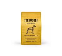 Terbodore | French Vanilla Coffee Beans | 250g Bag | Delicious Vanilla Flavoured Bean | Subtle Aroma | Premium Grade Whole Bean | Medium Roast | Home