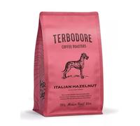 Terbodore | Italian Hazelnut Coffee Beans | 250g Bag | Delicious Nut Flavoured Bean | Subtle Nutty Aroma | Premium Grade Whole Bean | Medium Roast | Home or Cafe | Hazelnut Coffee Beans