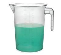 Terbold 5 Liter Measuring Pitcher | 1.3 Gallon Shatterproof Plastic Large Graduated Mixing Pitchers, 1 to 2 Gallons (5L, 5000ml)