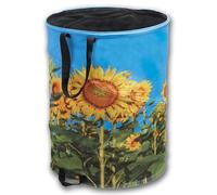 TerCasa® Large Pop-Up Sack Sunflower for Use as Garden Bag, Laundry Bag, Laundry Basket, Toy Basket, 100 L for Household, Children's Room and Garden (Pack of 1)