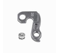 TerchPilet Rear Derailleur Hanger #48 with Bolts - Compatible with Diamondback, Nishiki, Ghost, Univega, Falcon, Raleigh, Claud Butler, Shogun, Optima - Silver CNC Aluminum Alloy