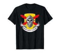 Tercios españoles. Tercio morados viejos. Skull. Borgoña. T-Shirt