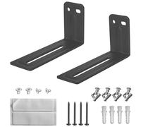 TERDEWE Soundbar Wall Mount Bracket - Works with All Soundbars Including Samsung, Vizio, LG, & More - Depth Adjustable for Dolby Atmos Soundbars，Soundbar Mount Shelf