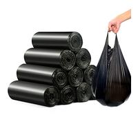 Terdey Small Black Trash Bags, 240 Count, 4 Gallon Capacity, Thickened with Toughness, Use for Bathroom Trash, Food Waste