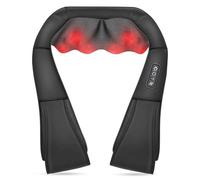 Tered Neck & Shoulder Massager with Heating Function, Deep Tissue 3D Kneading Pressure Shiatsu Electric Massage for Muscle Pain for Office Chair Car & Home Use