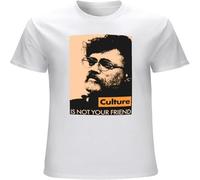 Terence McKenna Quote Culture is Not Your Friend Mens T Shirt Printed Graphic Top Unisex Tee White S