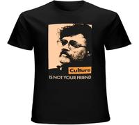 Terence McKenna Quote Culture is Not Your Friend Mens T Shirt Printed Graphic Tops Black 3XL
