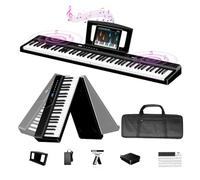 TERENCE V50 Keyboard Piano 88 Keys Digital Piano Weighted Dynamic Keyboard 30W Speakers Touch-Sensitive Control Panel Inbuilt Video and Audio Recording Feature Headphone and External Speaker Support