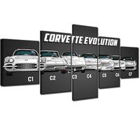 TERERGTS Augusta National Masters Race Golf Course Forest 5 Piece Panel Canvas Wall Art