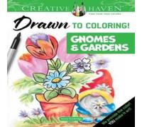 Teresa Goodridge Creative Haven Drawn to Coloring : Gnomes & Gardens Paperback Book Teresa Goodridge Multicolor