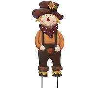 TERESA'S COLLECTIONS Autumn Decoration Outdoor, Scarecrow Garden Ornaments Outdoor, Metal Cowboy Figures Autumn Decor, Garden Yard Sign Stake for Doorway & Lawn, 76 cm, Gifts for WomenTLS23GS269-uk