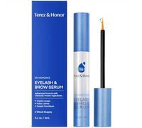 Terez & Honor Eyelash Growth Serum: Clinically Proven Lash & Brow Enhancer for Longer, Fuller, Thicker Lashes - Thickness Booster, 3 mL - Made in Korea, See Results in 4 Weeks