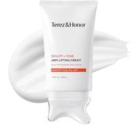 Terez & Honor Sculpt + Tone Arm Cream - Korean Gua Sha Firming & Tightening Cream with Retinol Liposome, Caffeine, Collagen & Proteins for Crepey Skin, Smoother Texture & Improved Elasticity, 120 ml
