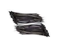 TERF® 100 Pcs Black Cable Ties 150mm (6'') X 7.6mm Heavy Duty Nylon Zip Ties Wraps Secure Self Locking Mechanism Plastic Tie for Home Office Garden Garage Workshop DIY Use