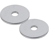 TERF® 100 Pcs Zinc Plated Steel M3 / 3mm X 12mm Flat Repairs Penny Washers Mudguard Fender Washer 3mm Hole and 12mm Out Side Large Diameter