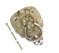 TERF® 100mm Traditional Lion Head Door Knocker 100mm (4'') Door Knocker for Front Door Including Fixing Screw - Pack of 1