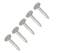 TERF® 13mm X 3mm Galvanised ELH Clout Nails 13mm (1/2'') X 3mm Extra Large Head Clout Nails for Roofing DIY and Crafts Home Decor Woodwork Furniture and Construction - Pack of 200